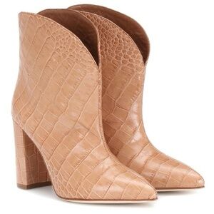 Paris Texas Ankle Leather Western Boots